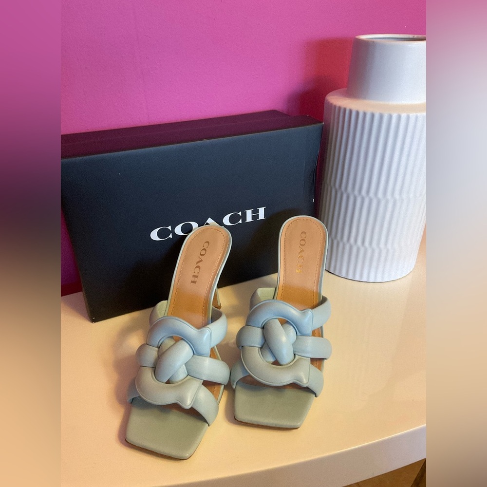 Coach High Heel Sandals Size 8.5 - Picture 2 of 8